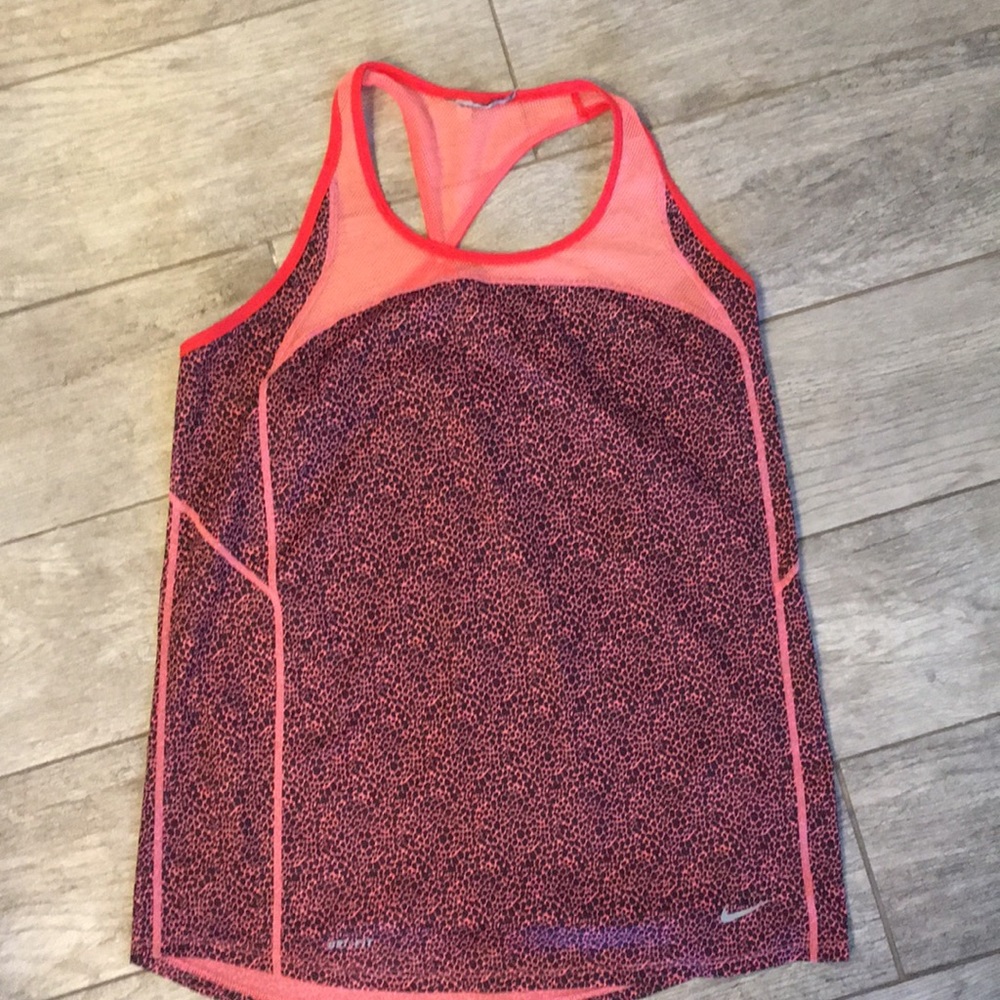 Pink and black Nike tank